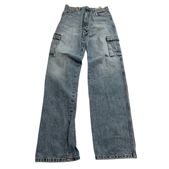 Martine Rose x Tommy Jeans Seven Pocket Denim Cargo Pants in Blue Indigo